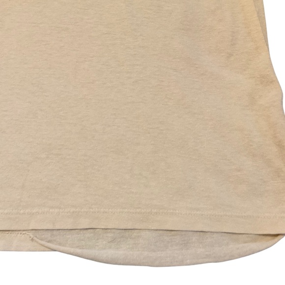 Madewell Cream Linen Short Sleeve Tee - Picture 2 of 4